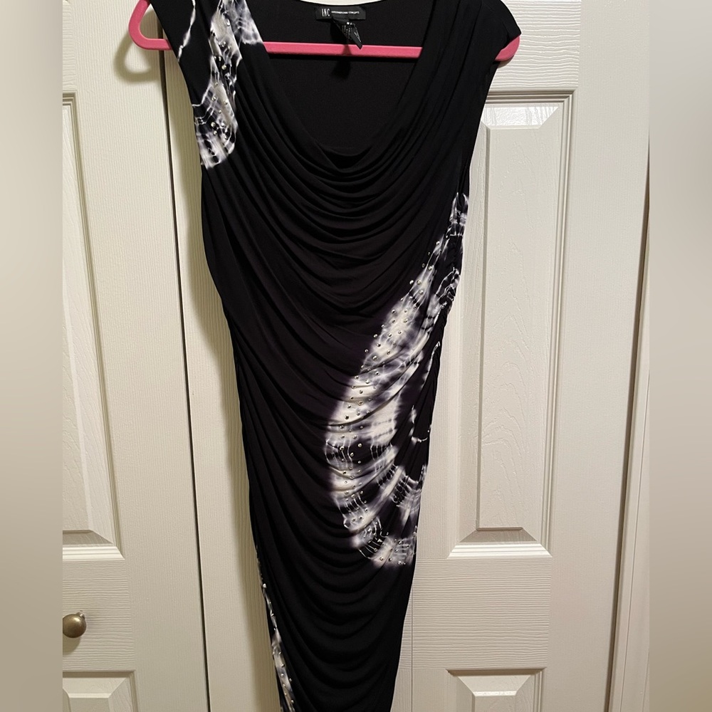 Ladies Large Black tie die drew.